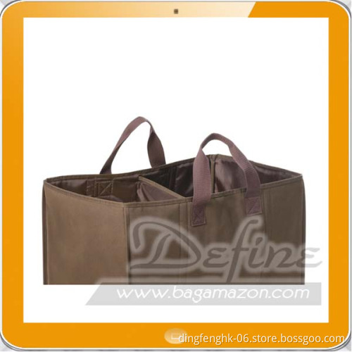 2 Compartment Laundry Hamper with Reinforced Carry Handles